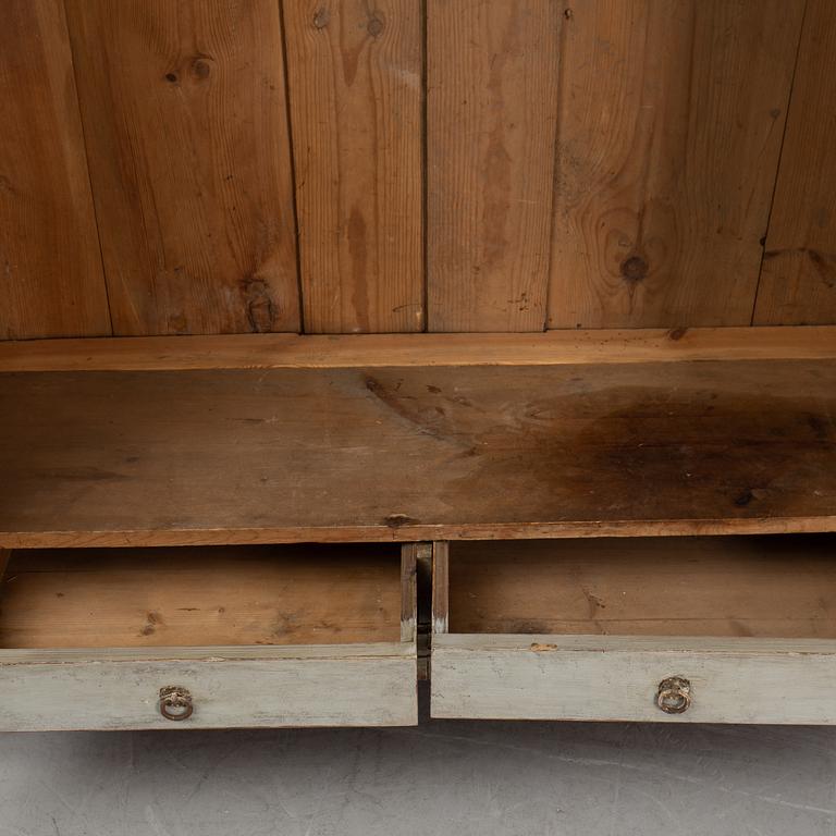 A painted cabinet, 19th Century.