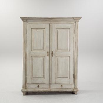 A painted cabinet, 19th Century.