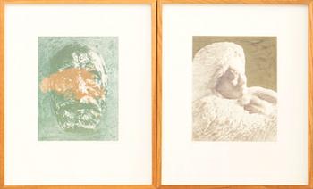 Ola Billgren, lithographs, 2 pcs.