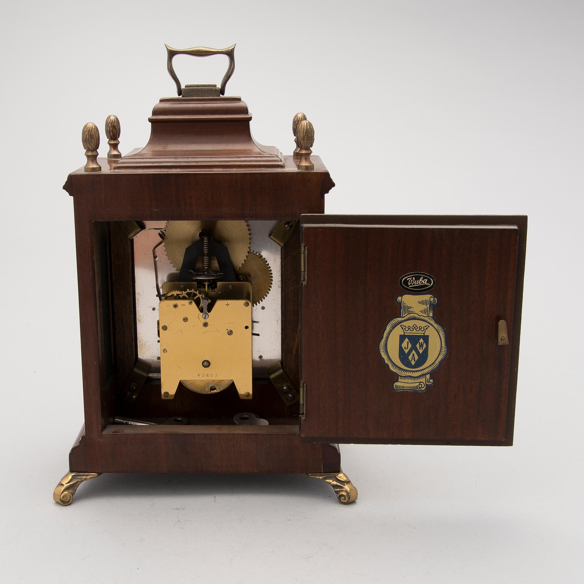 A mid 20th Century Dutch John Warmink mantel clock.