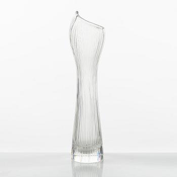 Tapio Wirkkala, a glass vase, signed.