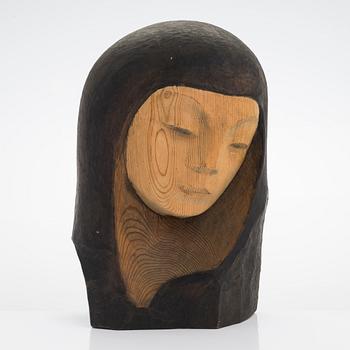 Gunnar Uotila, a wooden sculpture, signed and dated 1979.