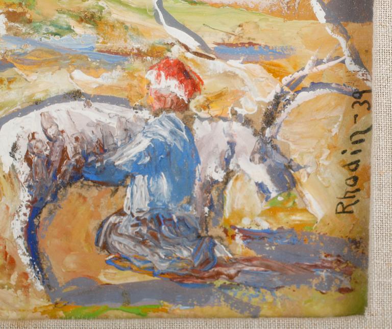 ALESSANDRO RHODIN, gouache, signerad och daterad -39.