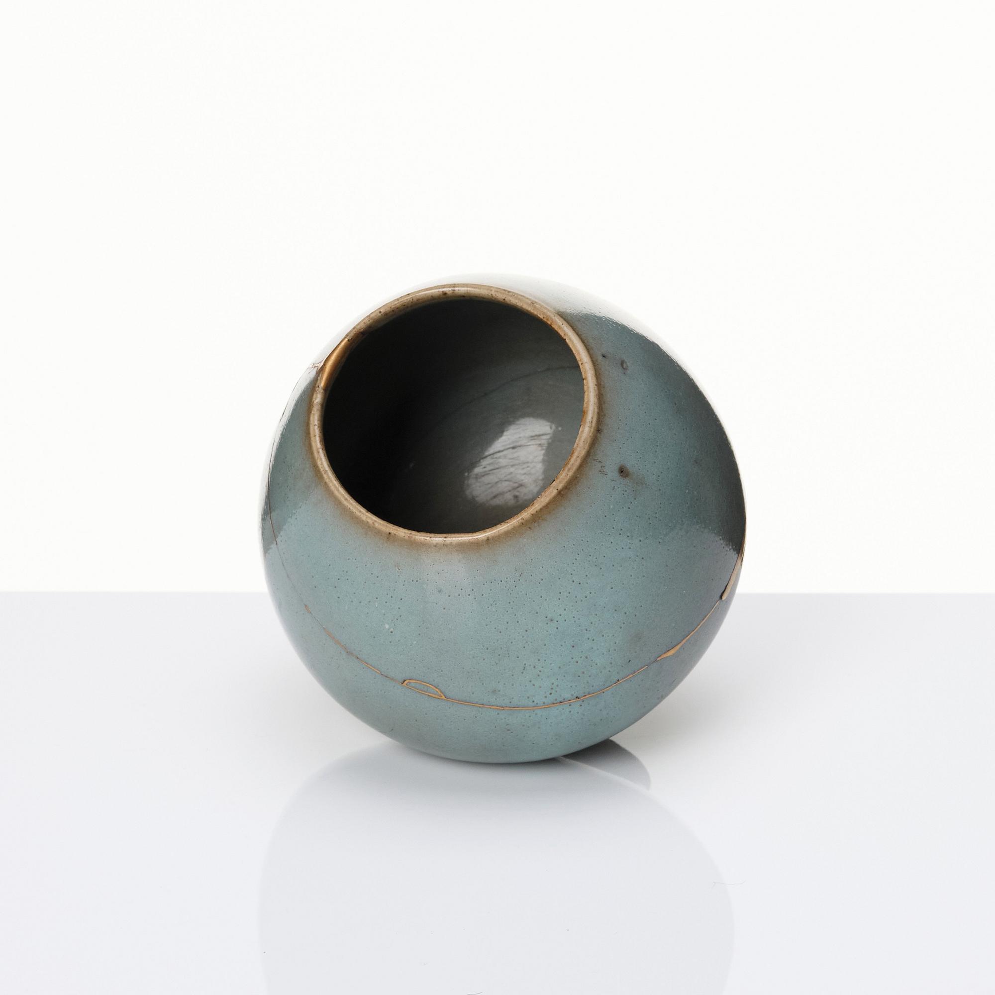 A Junyao lotus bud water pot, Sung dynasty (960-1279).