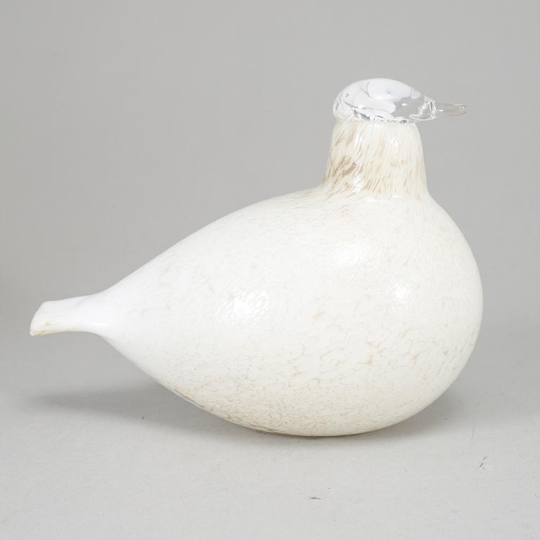 OIVA TOIKKA, glasfågel, "Riekko", Pro Arte, Iittala Nuutajärvi Notsjö, Finland.