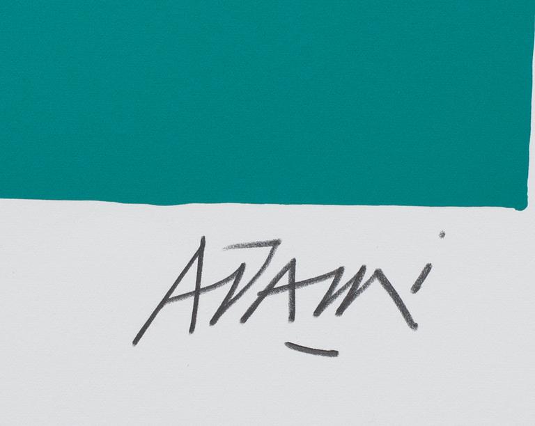 VALERIO ADAMI, färgserigrafi, signerad och numrerad xx.xx.
