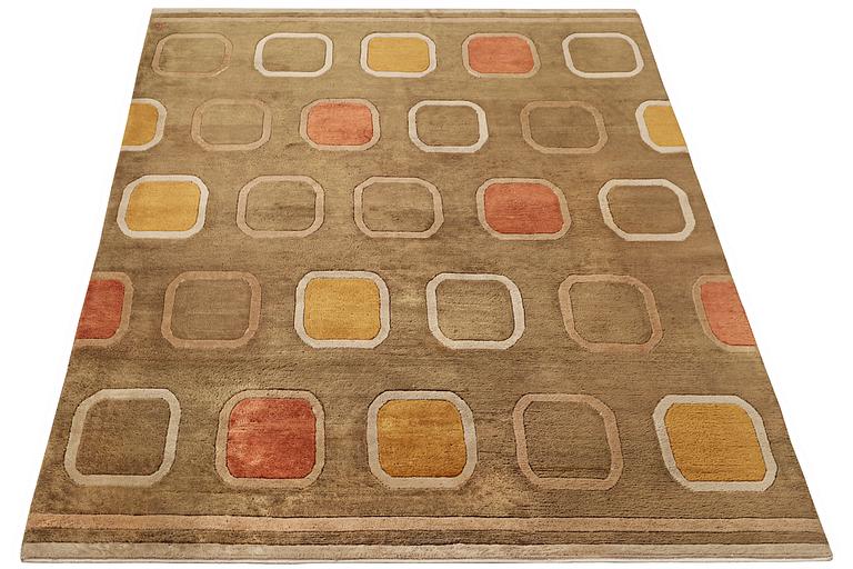 A tufted carpet, Nepal/Tibet, signed Å, ca 230 x 170 cm.