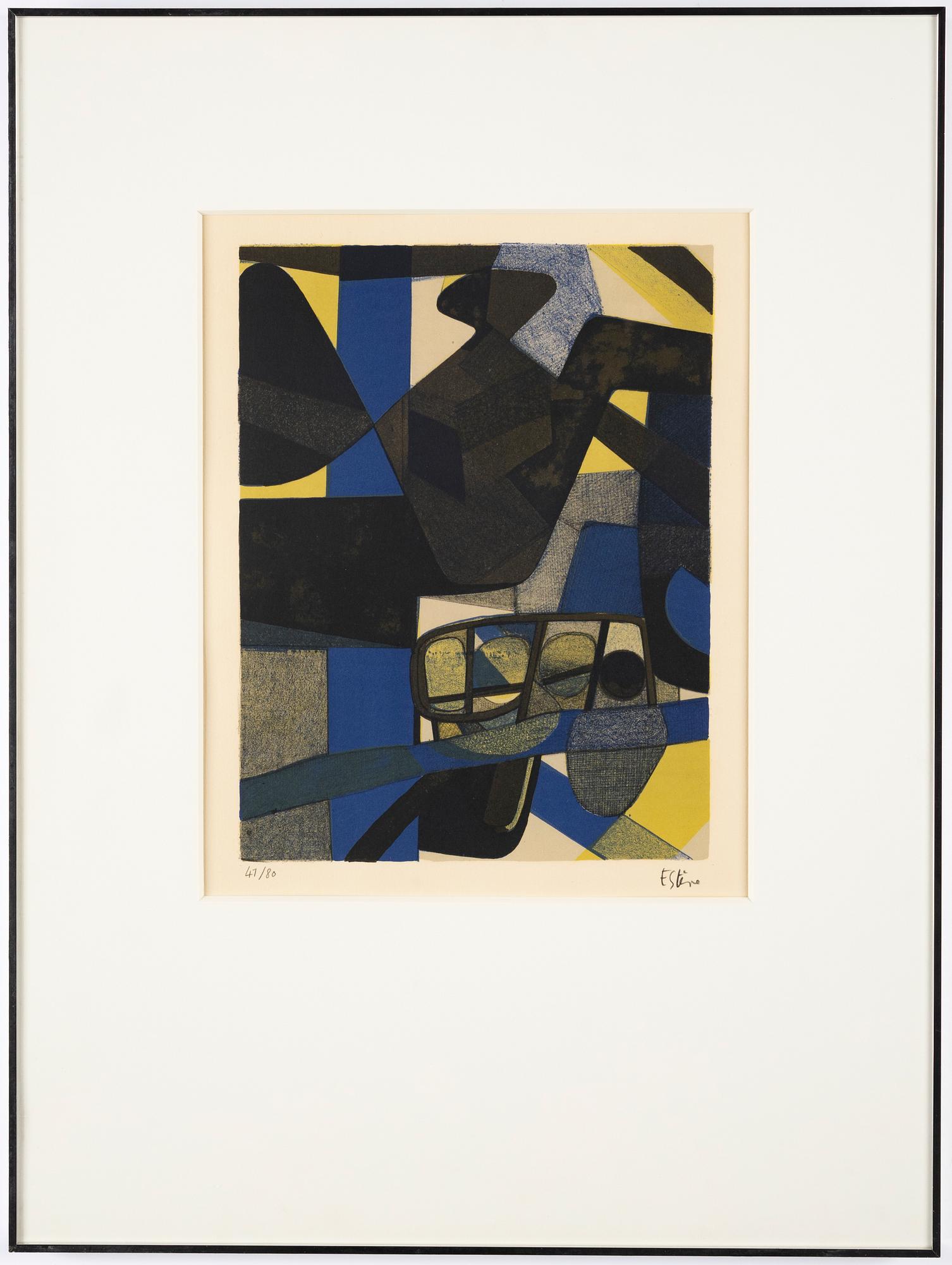 Maurice Estève, litpgraph in colours, signed and numbered 41/80.