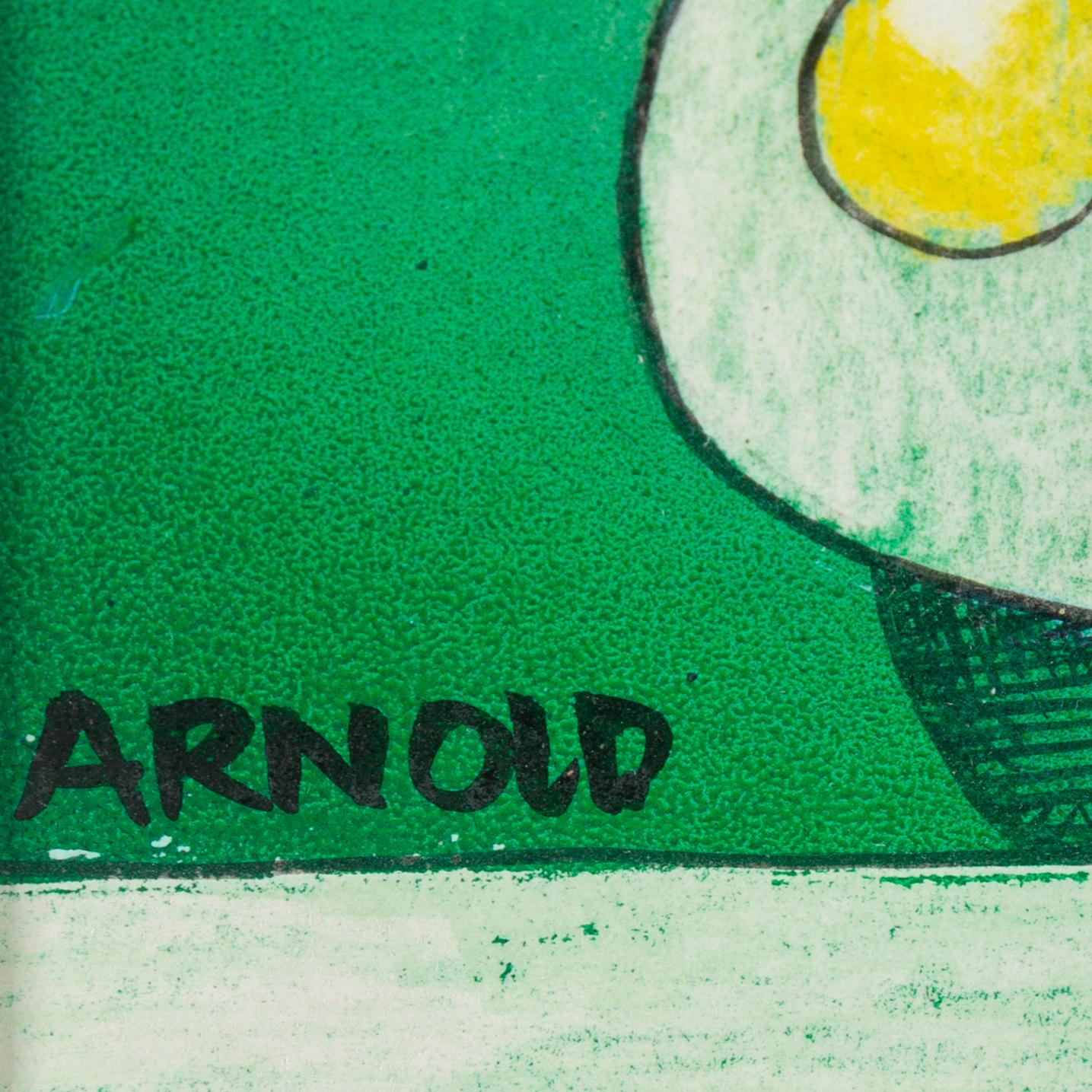 HANS ARNOLD, tusch & akryl, signerad.