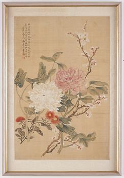 A Chinese painting, signed, early 20th Century.