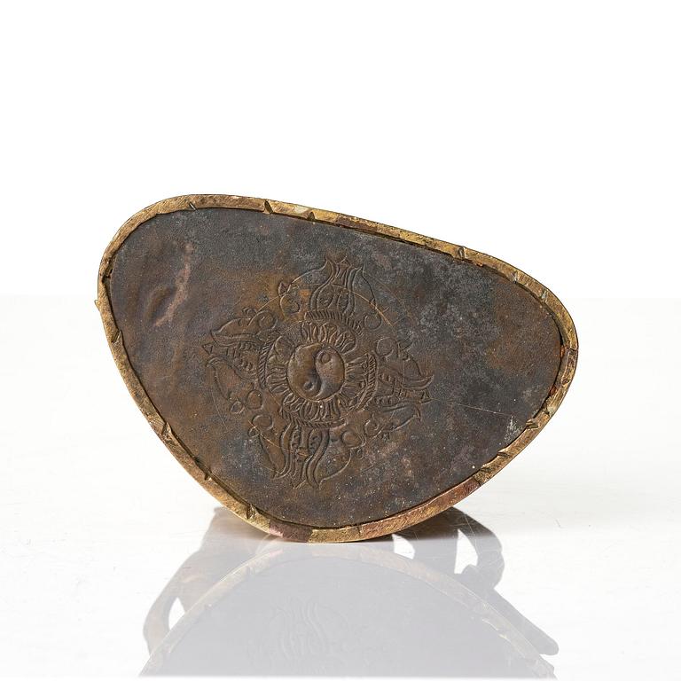 Amitayus, förgylld brons. Mongoliet, 1700-tal.
