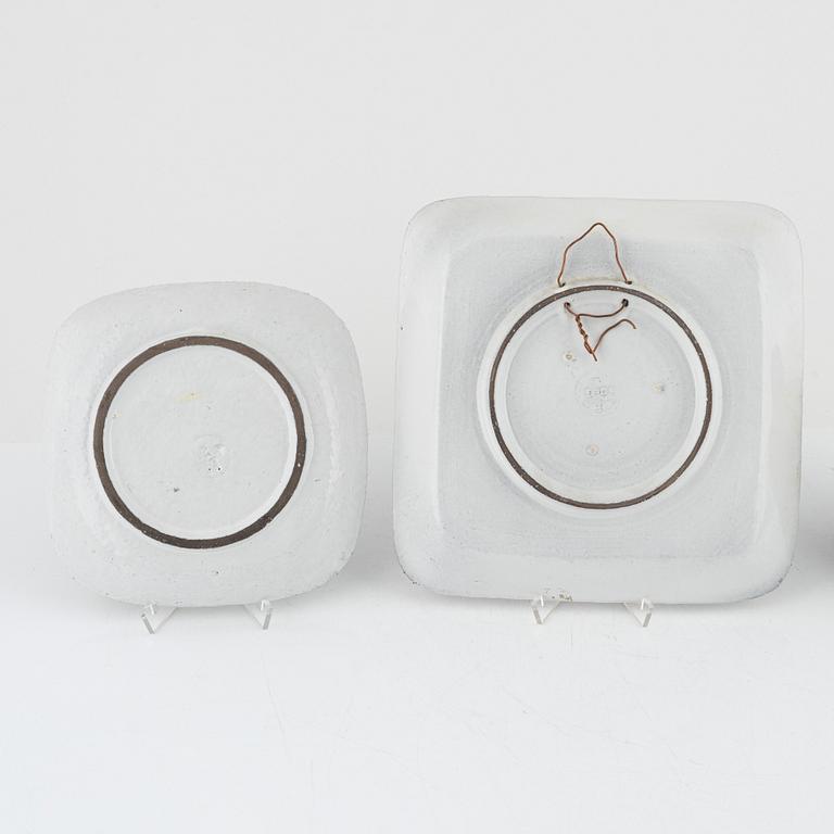 Mari Simmulson, a vase and two dishes, Upsala-Ekeby.