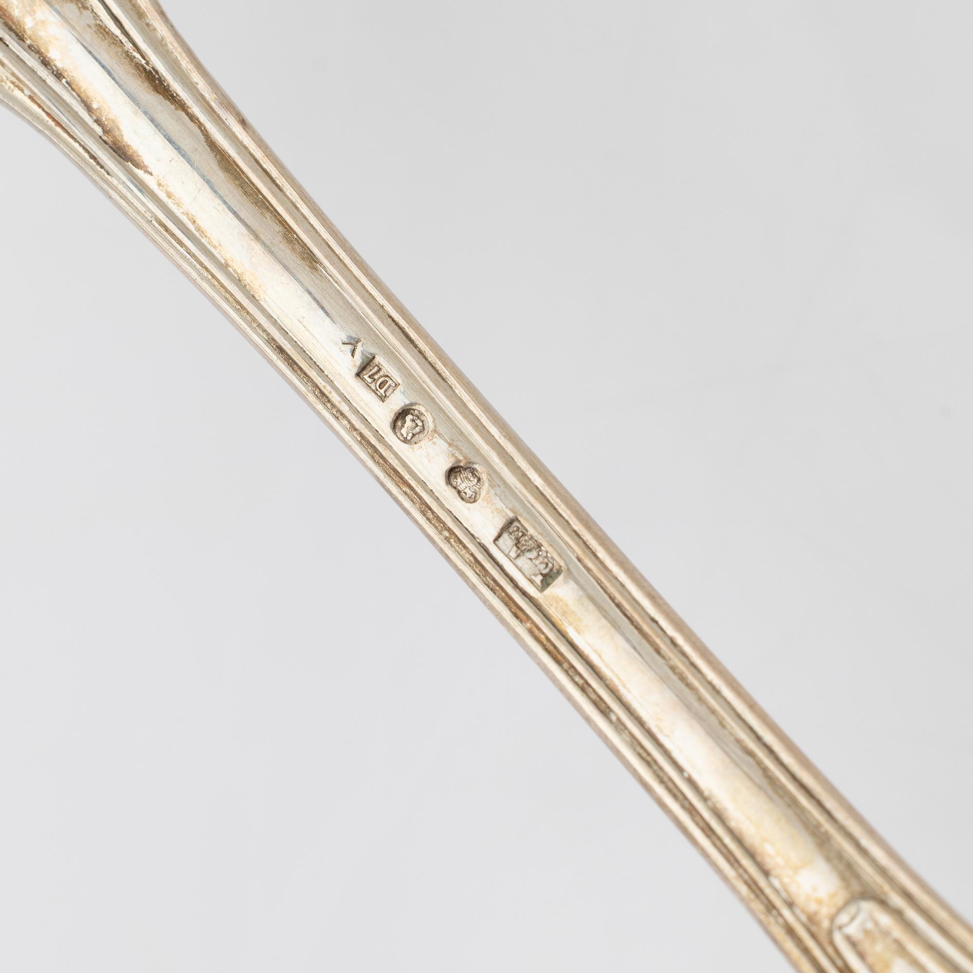 Tablespoons, 12, silver, “Olga”, Ludvig Axelson, Stockholm, 1900–1910.