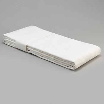 Four damasque table cloths from Georg Jensen Damask. 'The Royal Anniversary and World Scout Centennial Present'.