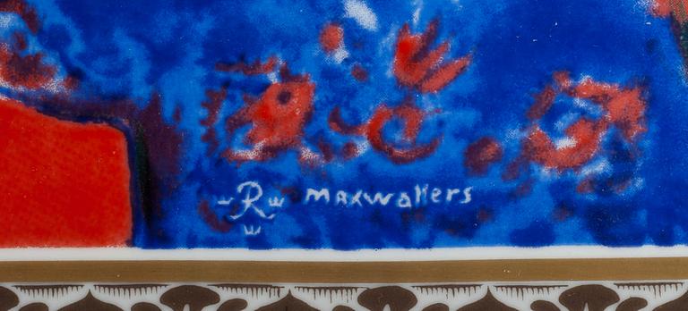 MAX WALTER SVANBERG, tryck på porslin, Rörstrand, sign.