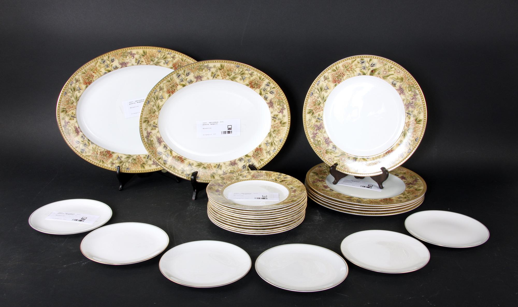 SERVISDELAR, 20+6, porslin, Wedgwood.