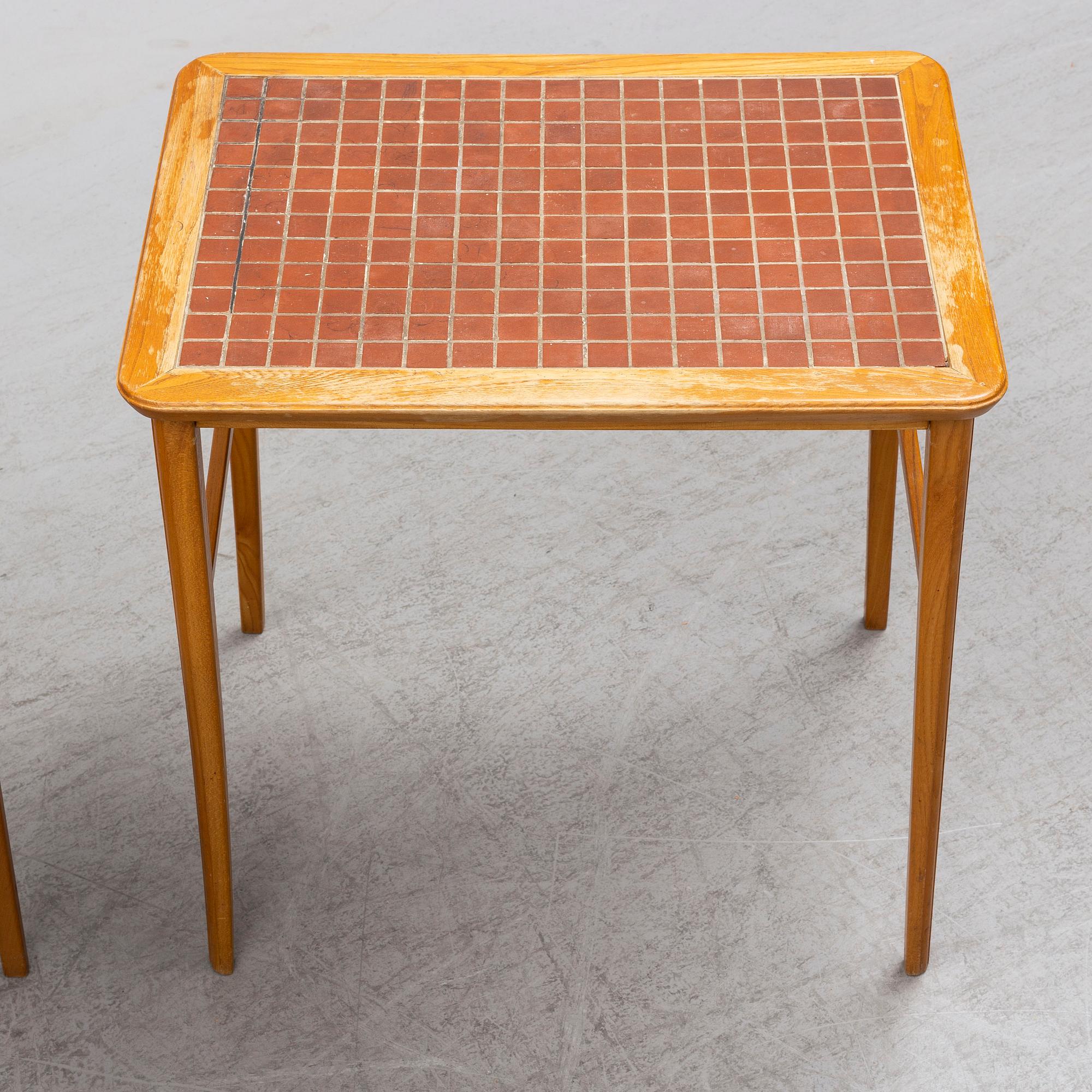 a 1950's three-part table.