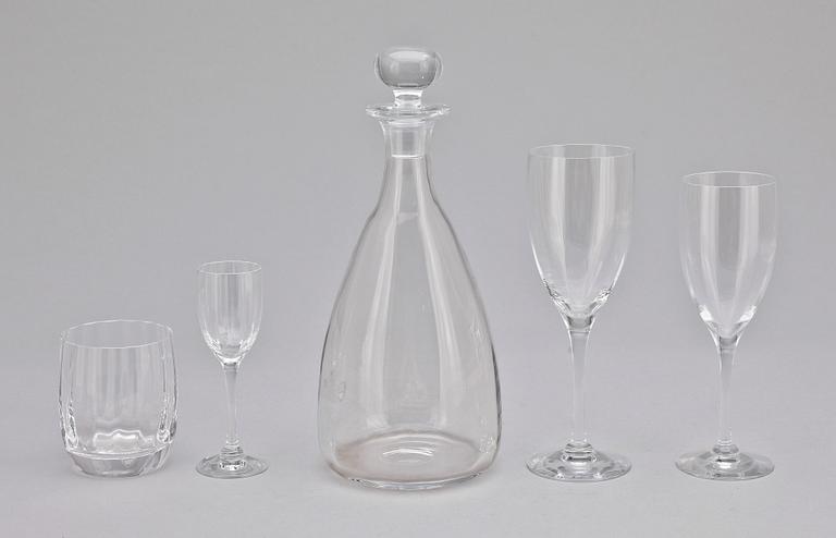 GLASSERVIS, 23 st, "Optica", Gunnar Cyrén, Orrefors.