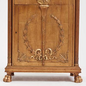 Helge Werner, a Swedish Grace gilt and carved writing cabinet, probably 1920s.