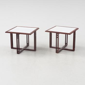 A pair of side tables from Giorgetti, Italy.