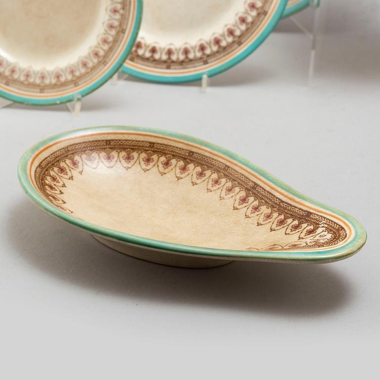 Dinner ware, 81 pieces, earthenware, around 1900's.