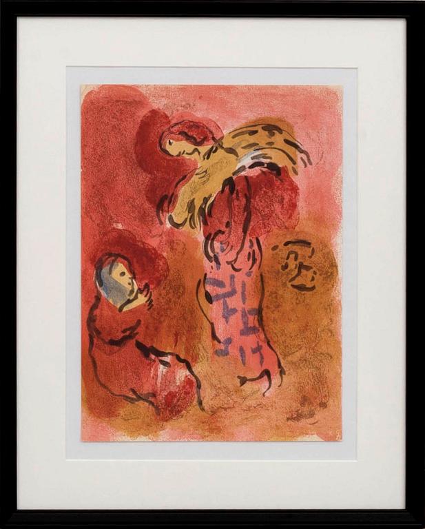 MARC CHAGALL, colour lithographe, unsigned, from Verve vol X nr 37-38 1960.