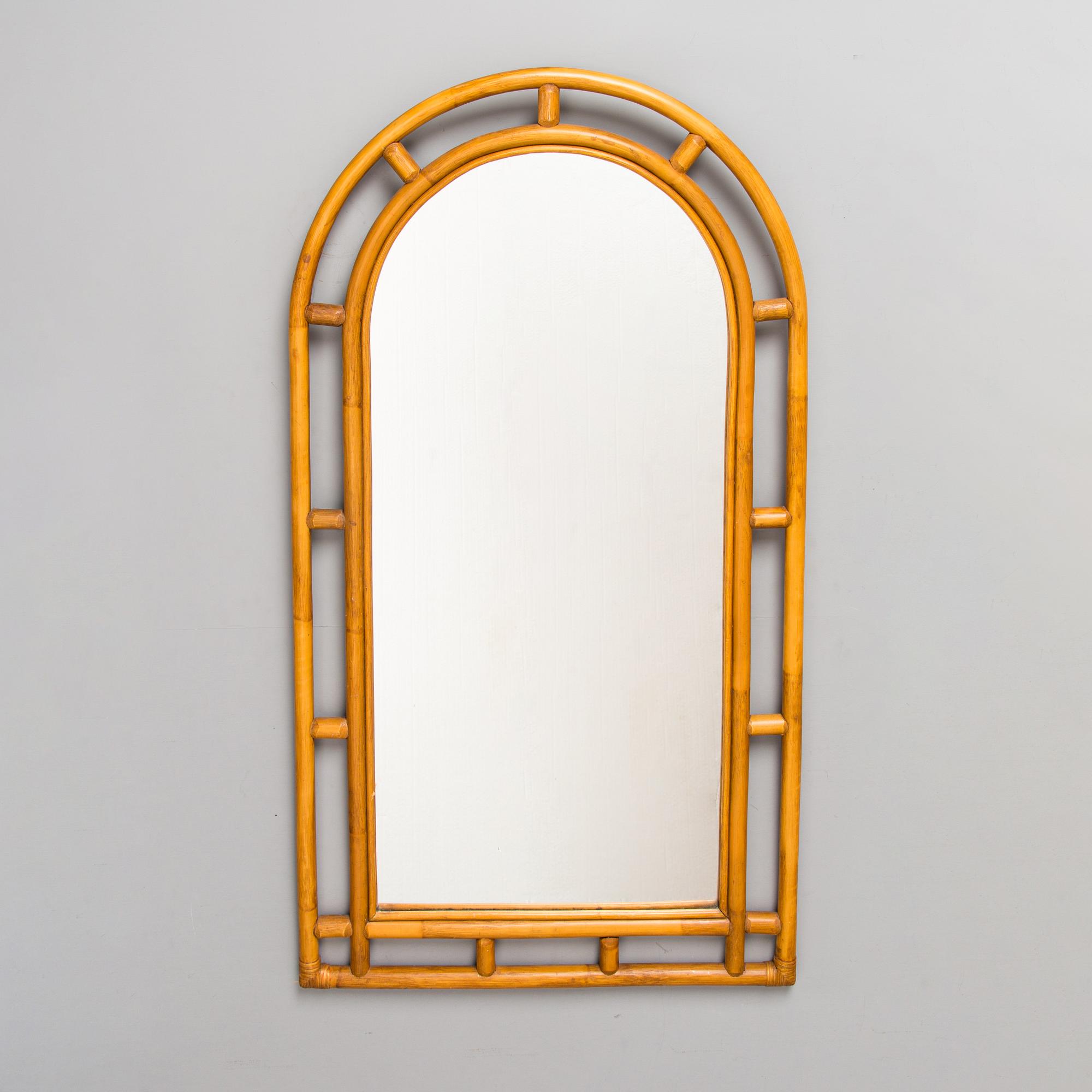Spegel, bambu 1970-tal.