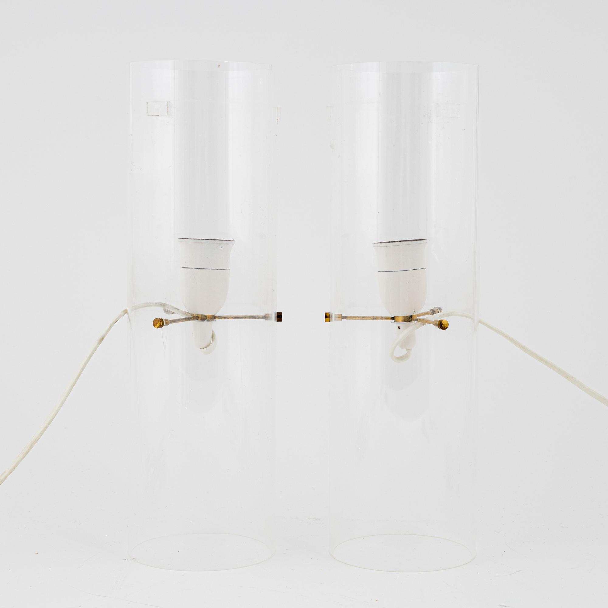 Yki Nummi, a pair of 'Modern Art' table lights, Orno, Finland.