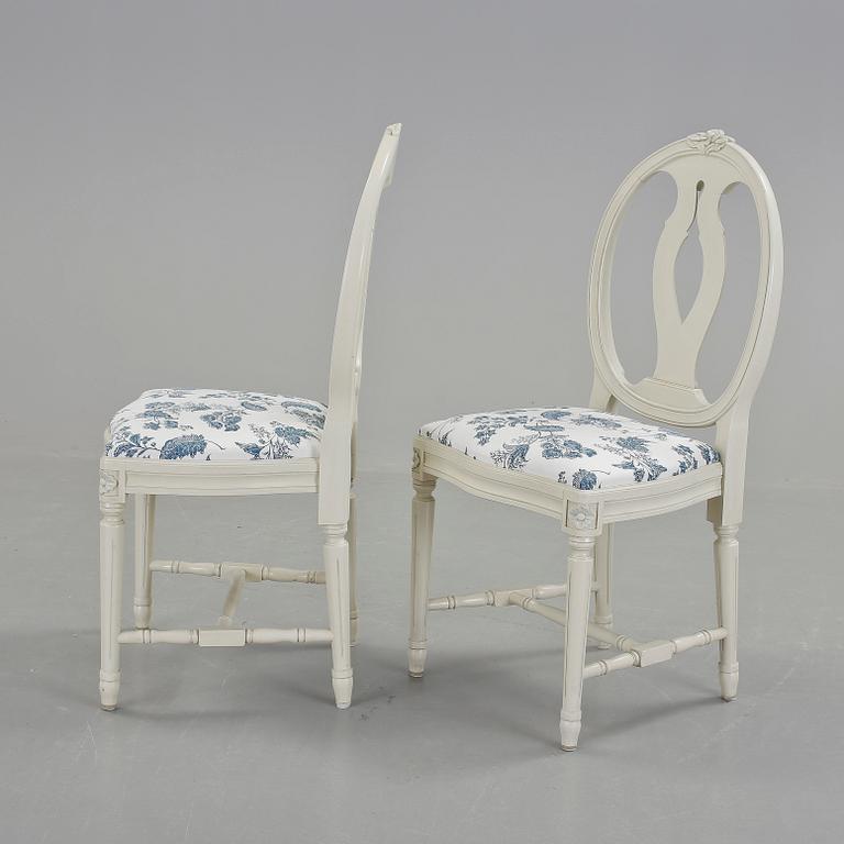 STOLAR, 6 st, gustaviansk stil, 1900-talets slut.