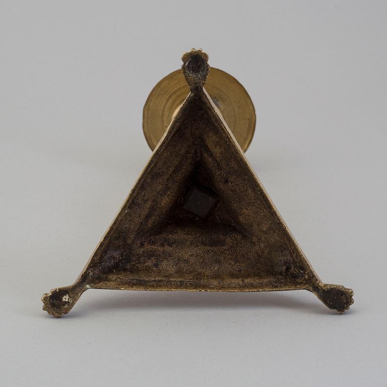 LJUSSTAKE, brons, 1600-tal.