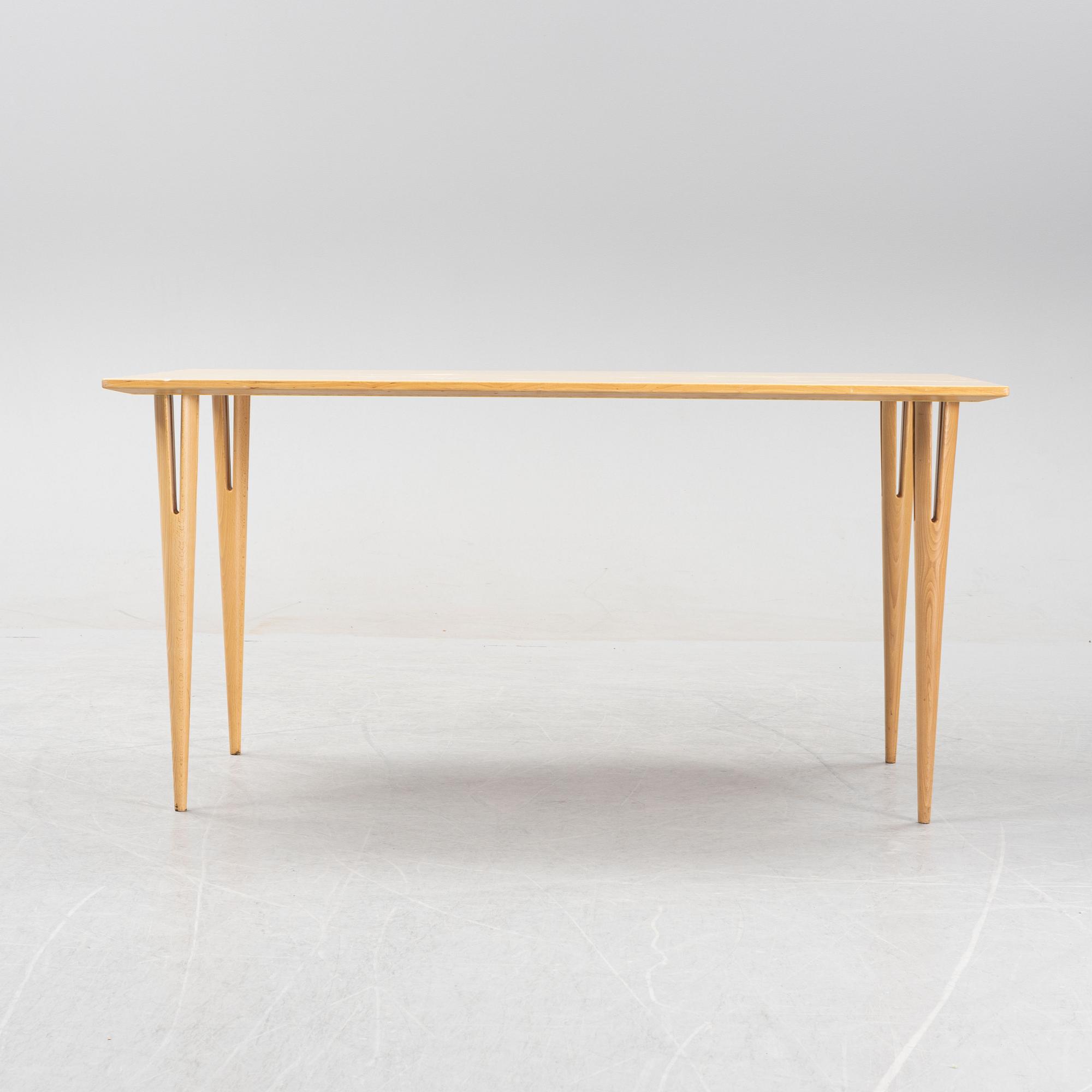 Bruno Mathsson, a birch-veneered dining table from Bruno Mathsson International.