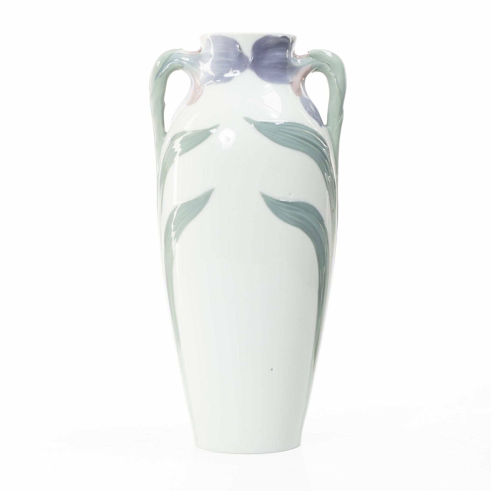Karl Lindström, & Waldemar Lindström, an Art Nouveau porcelain vase, Rörstrand.