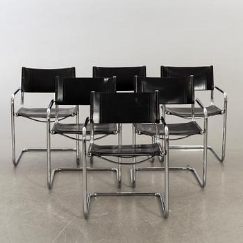 A Set of six armchairs later part of the 20th century.