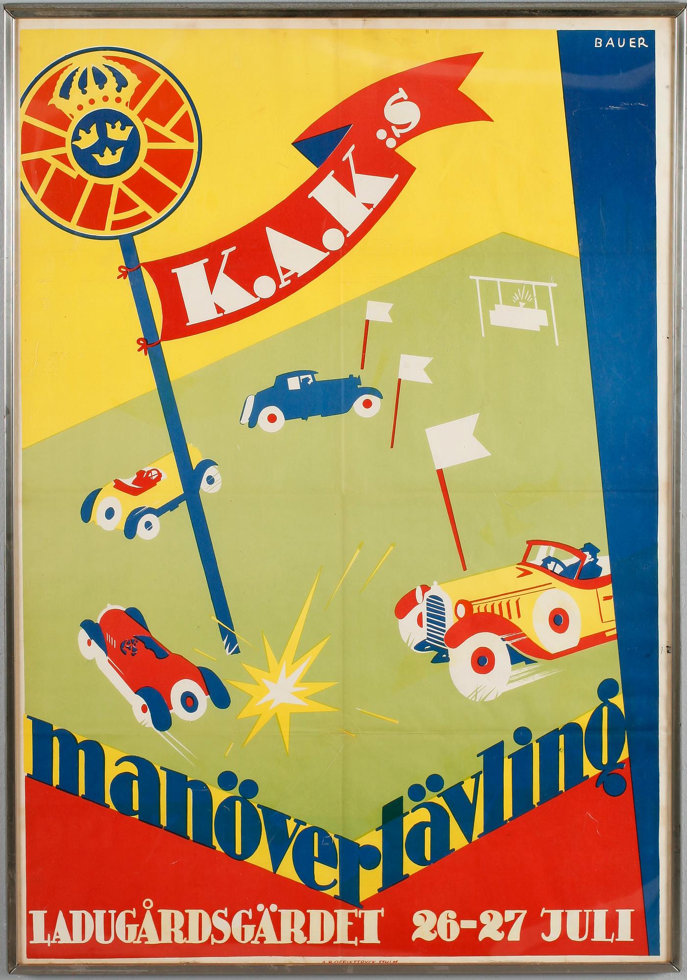 AFFISCH, 1950-tal.
