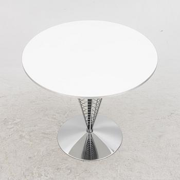 Verner Panton, a "Wire Cone" table, Fritz Hansen, Denmark, 1989.