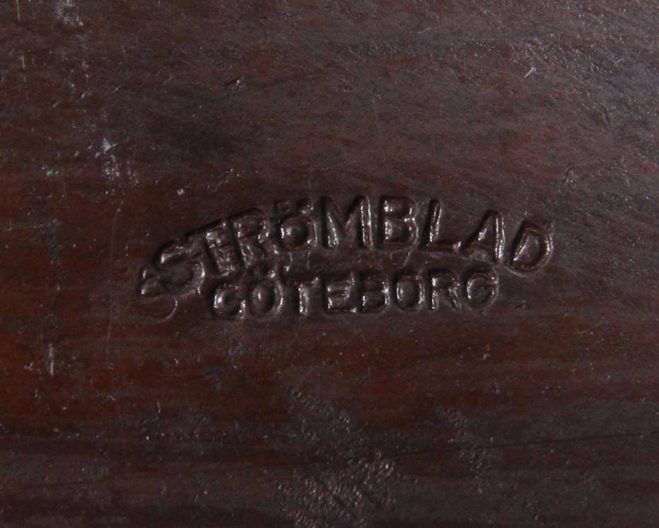 SKRIVBORDSUPPSATS, 6 delar, koppar, jugend, Strömblad, Göteborg, omkring sekelskiftet 1800/1900.