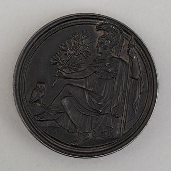 An Empire cast iron box, Berlin, early 19th century.