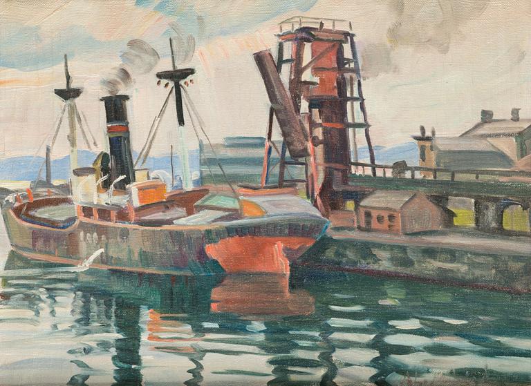 Ali Munsterhjelm, oil on canvas, signed.