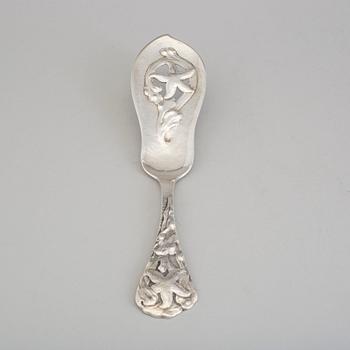 HC MATTHIASEN, fiskspade, silver, jugend, Nykøbing, Danmark 1919.