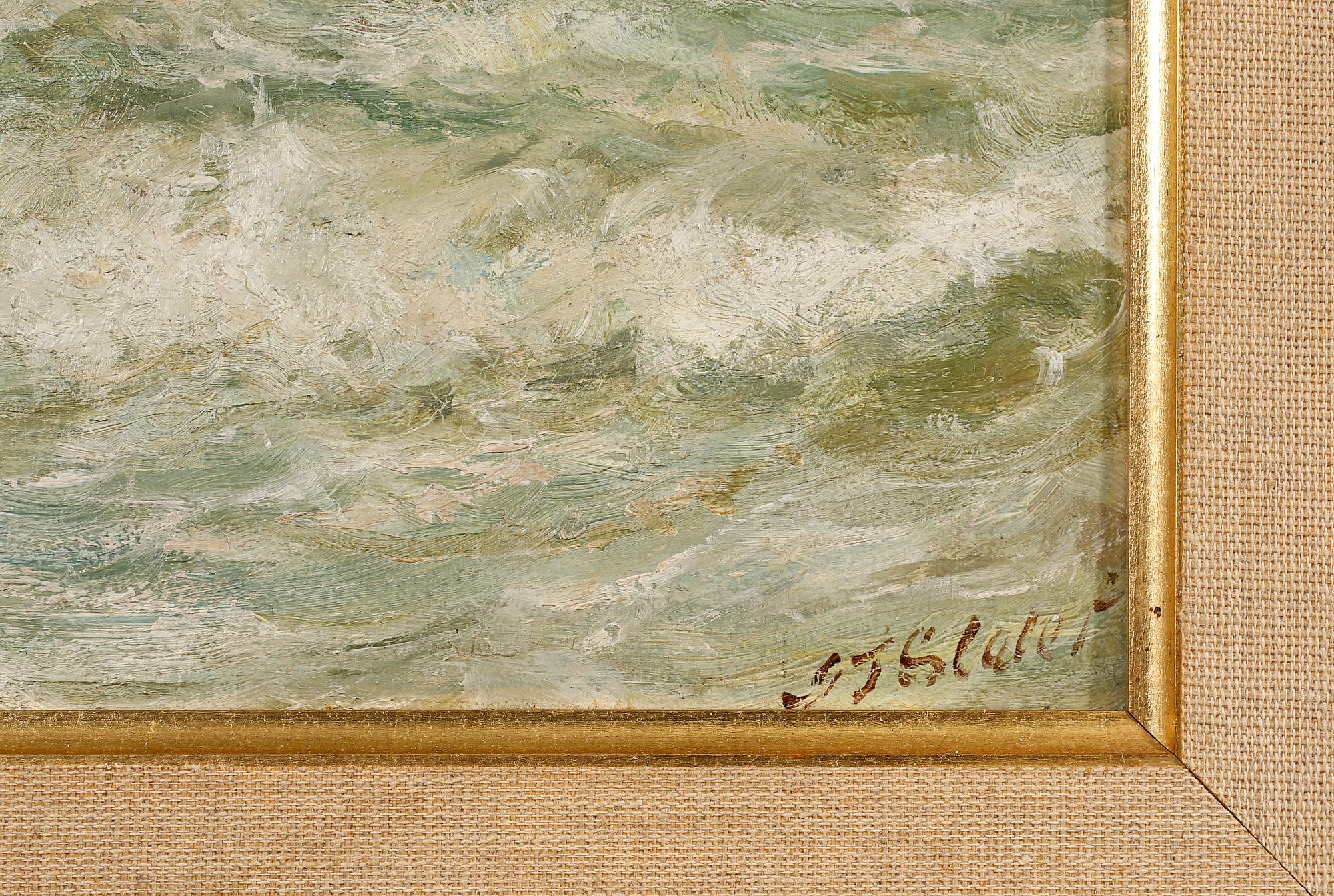 JOHN FALCONAR SLATER, olja på pannå, signerad.