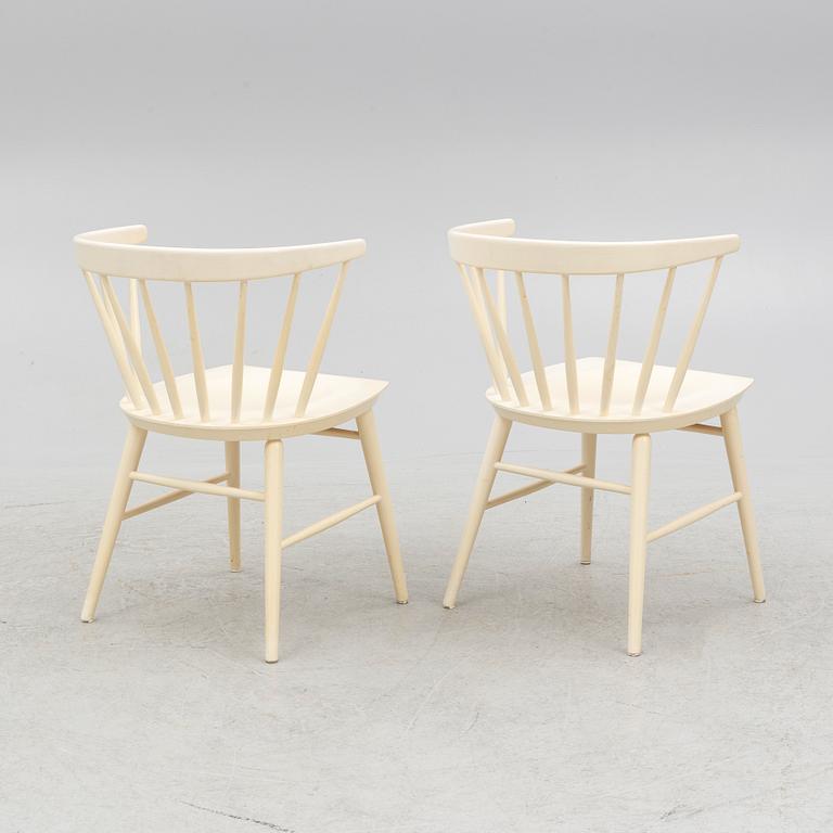 Armchairs, a pair, "Florida", Bröderna Wigells Stolfabrik, second half of the 20th century.