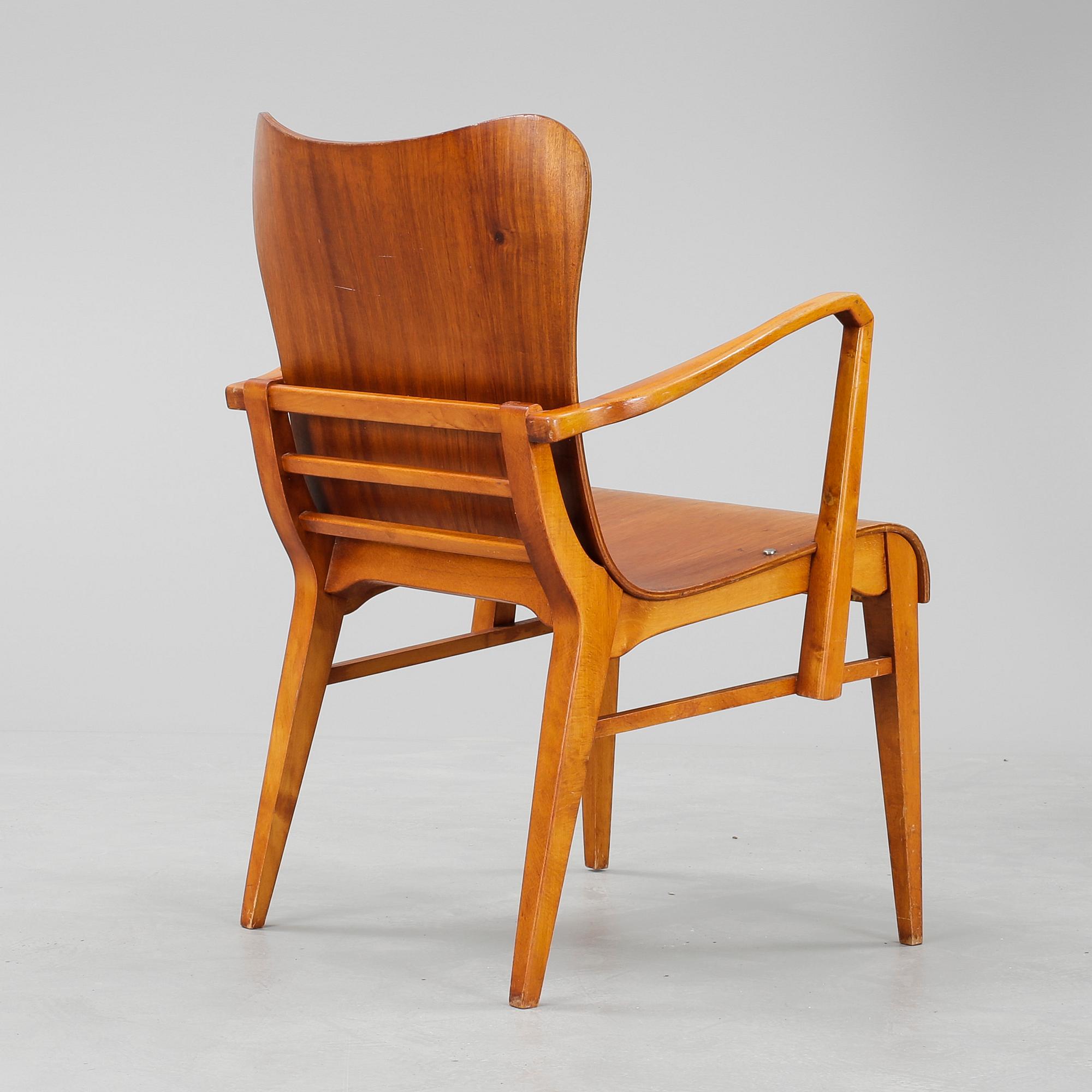 KARMSTOL, Axel Larsson, Svängsta stilmöbler, 1950-tal.