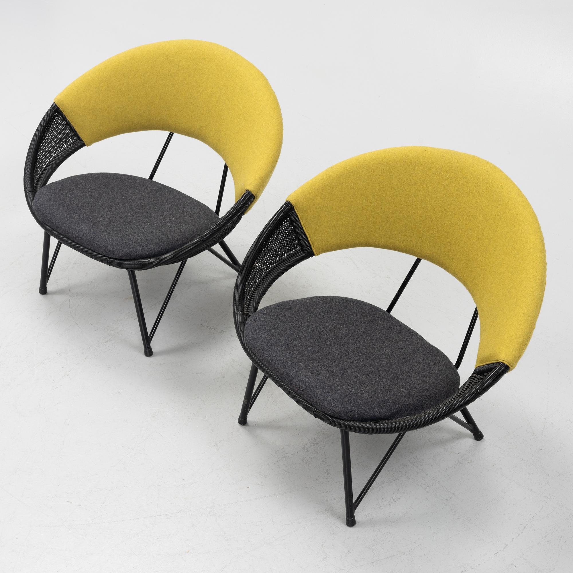 Fåtöljer, ett par, 1900-talets mitt.