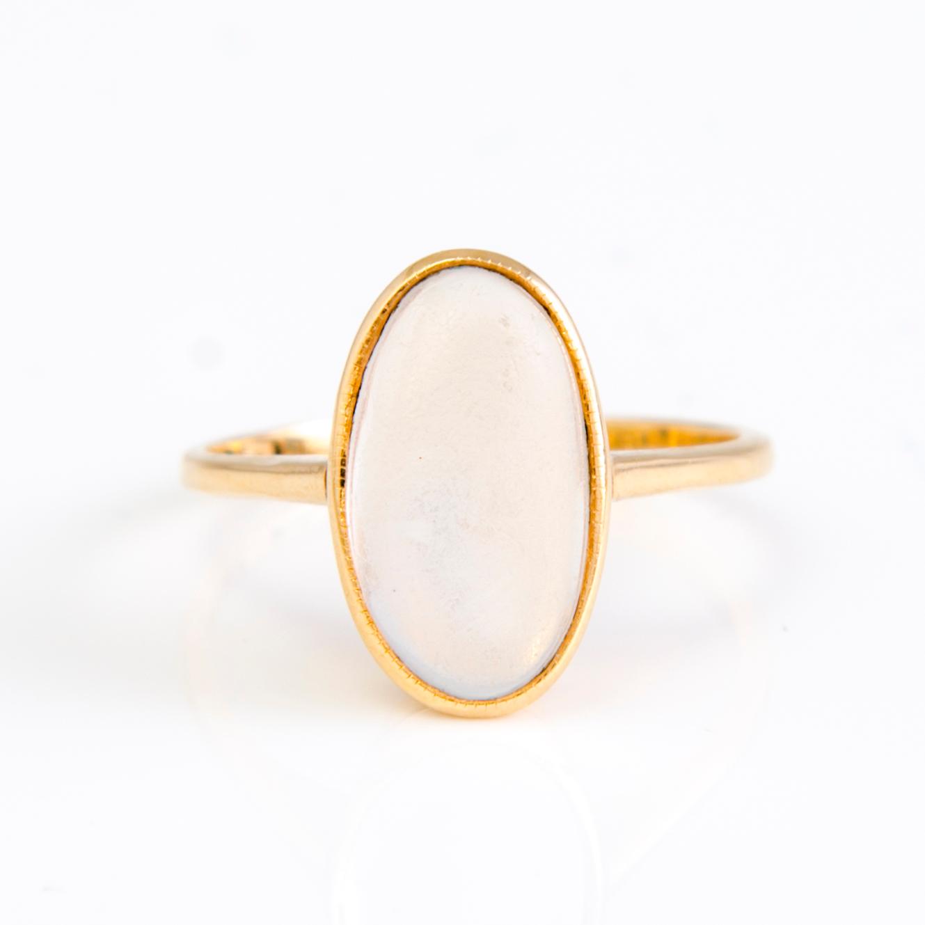 SORMUS, 14K kultaa, kuukivi.