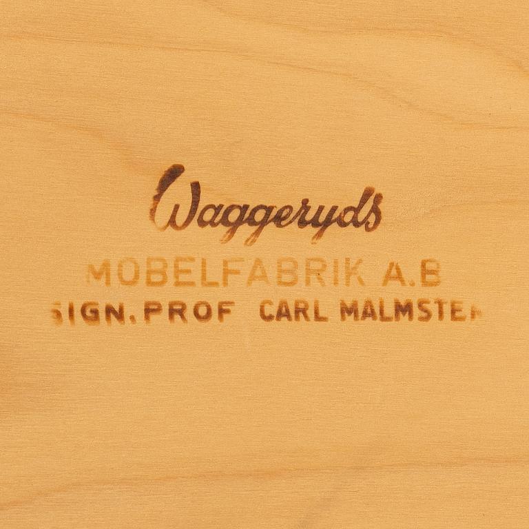 Carl Malmsten, Dining table and four plus two chairs, "Talavid", OH. Sjögren, Tranås.