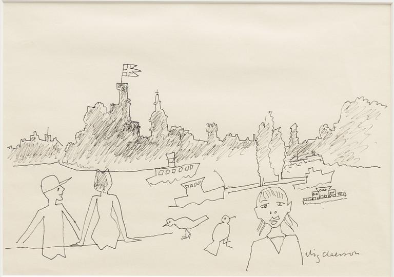 Stig (Slas) Claesson, View over Kastellholmen.