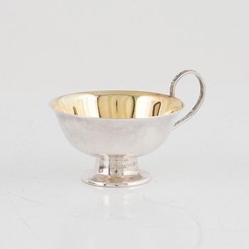A Set of Swedish Silver Cups, CG Hallberg, Stockholm 1950 (12 pieces).