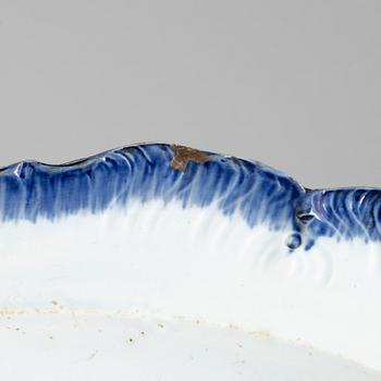 A Rococo earthenware serving dish, 18th century.