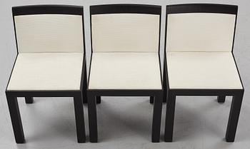 Aldo Rossi & Luca Meda, a set of six 'Teatro' chairs from Molteni, Italy.