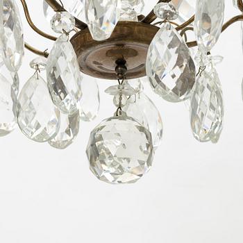 A Rococo style chandelier, first half of the 20th Century.